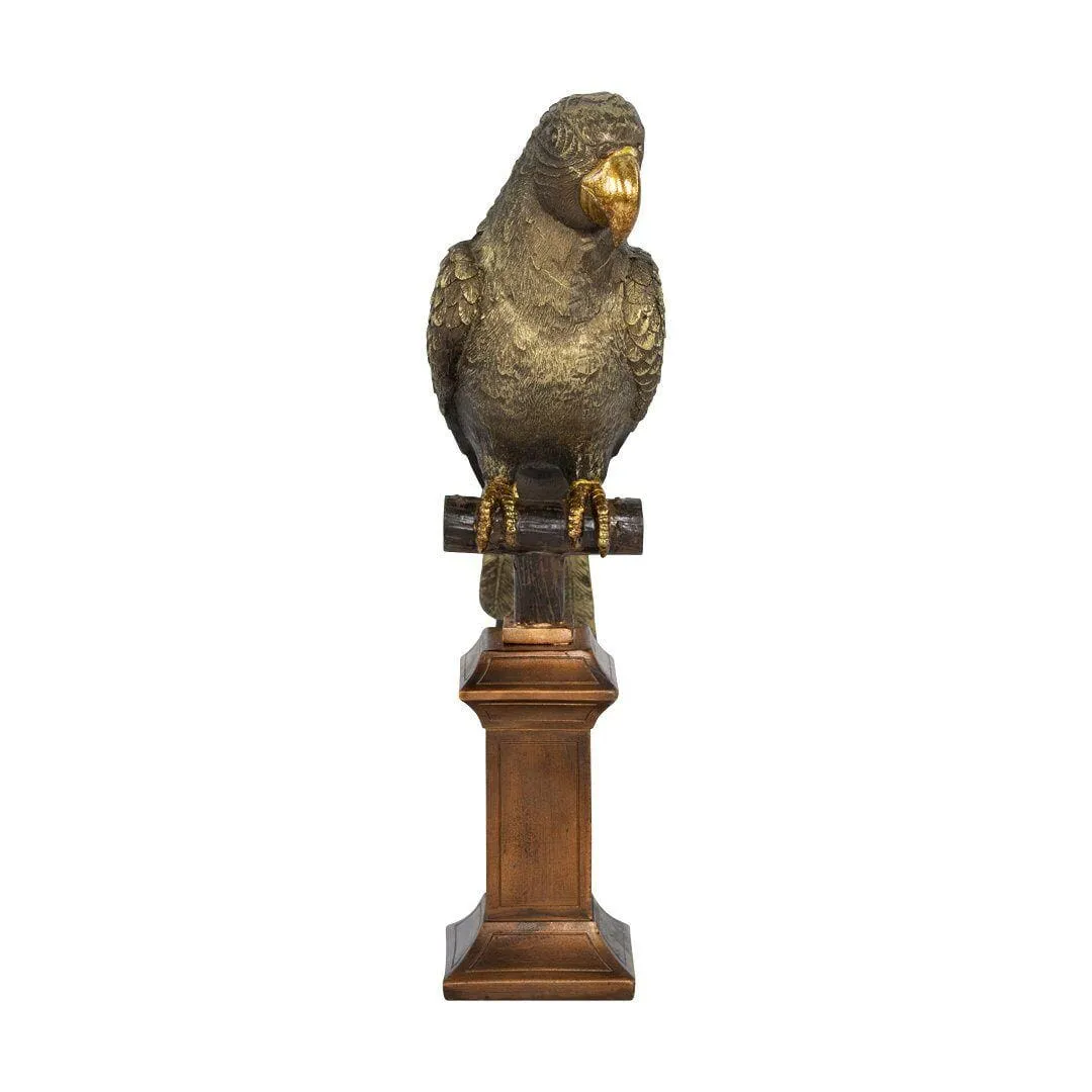 Flocked Parrot Ornament - Small