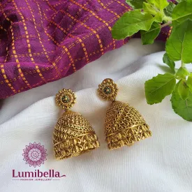 Floral Jhumkis