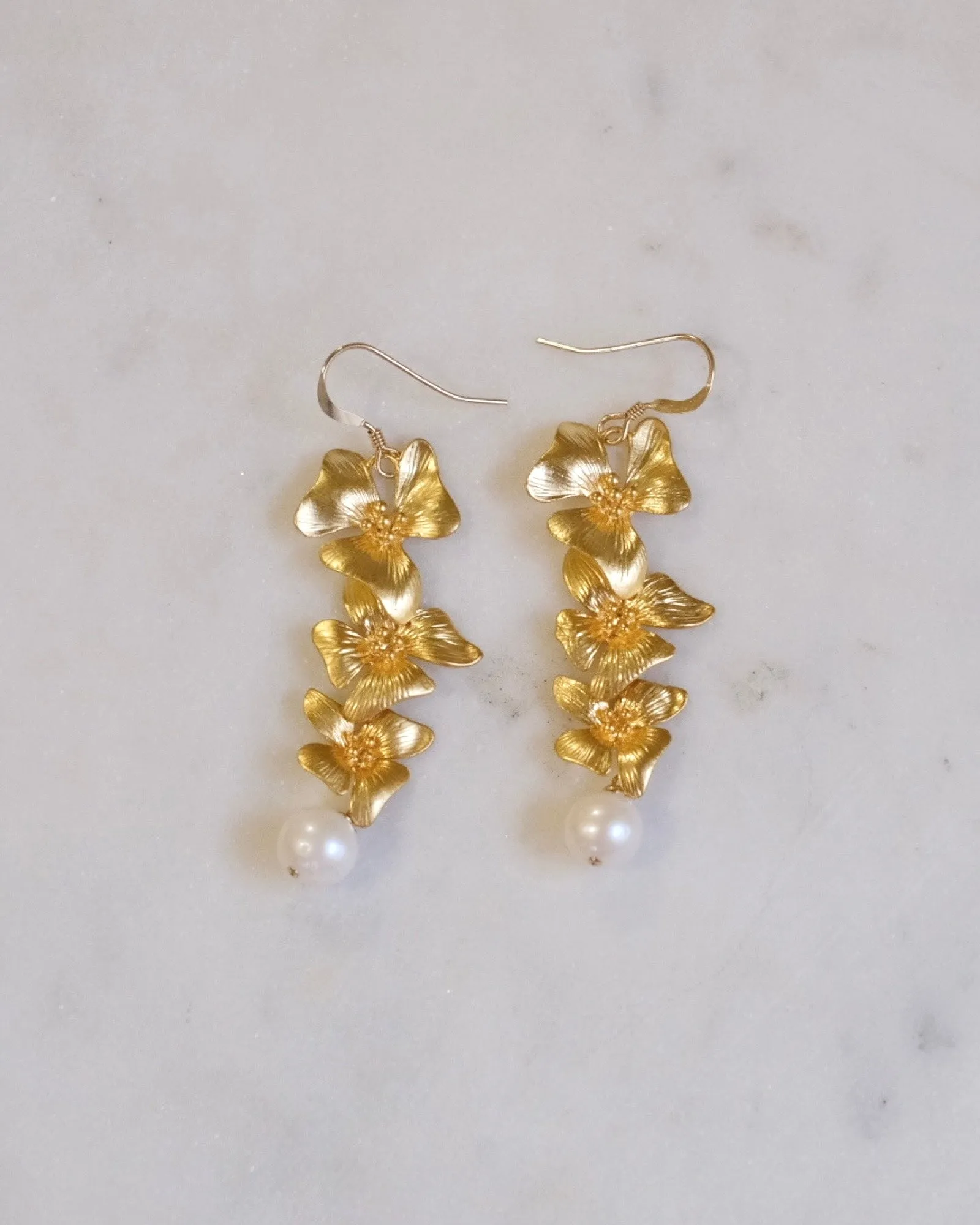 Floral Pearl Gorgeous Earrings