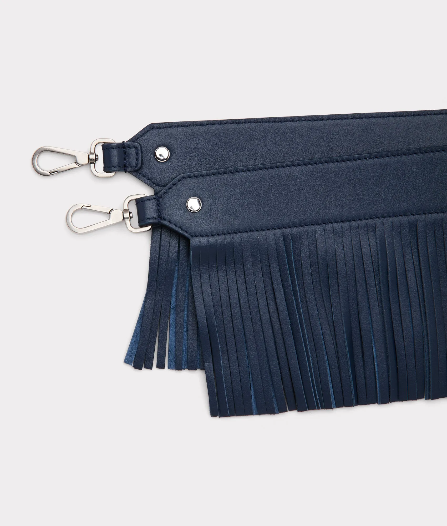 Fringe Handbag Strap :: Navy