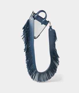 Fringe Handbag Strap :: Navy