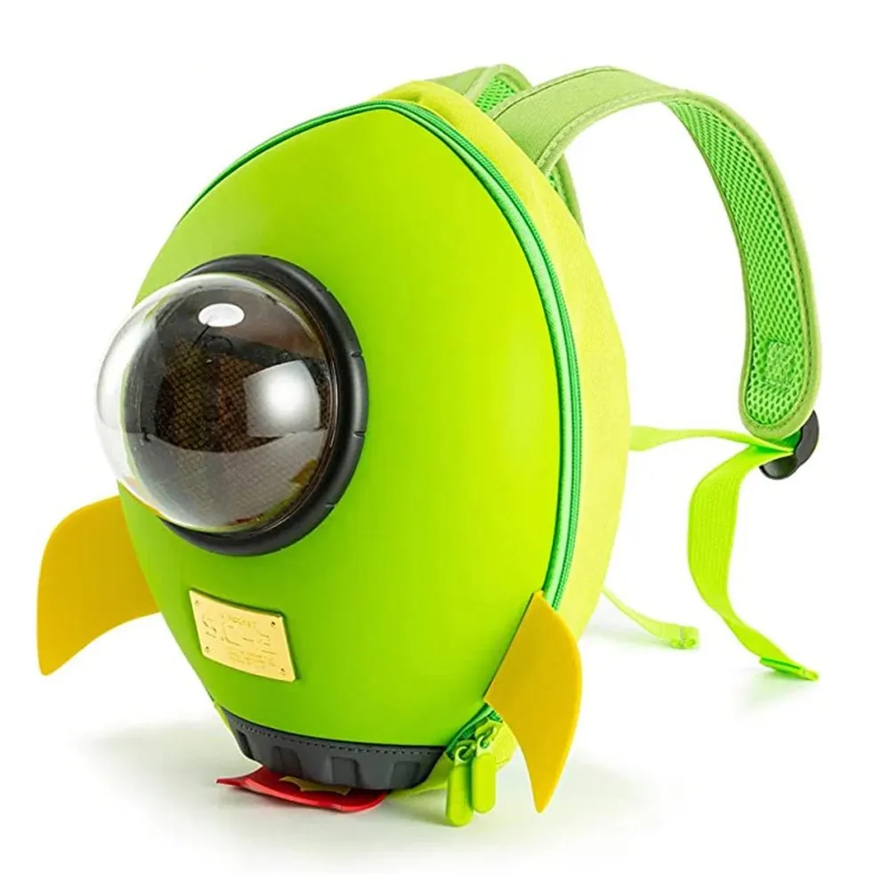 Green Rocket Backpack for Toddlers