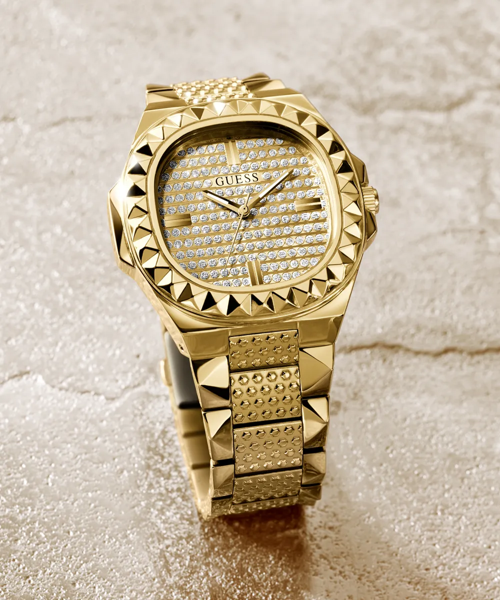 GUESS Ladies Gold Tone Analog Watch