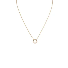 Hammered Karma Pendant & Liya Chain Necklace