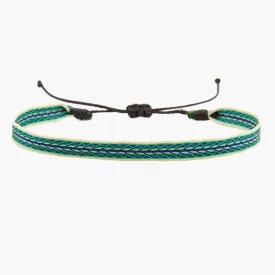 Handmade Purnama Bracelet 91 (Emerald Green/Blue)