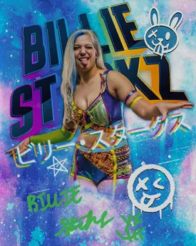 Highspots - Billie Starkz "Metallic GFX" Hand Signed 8x10 *inc COA*