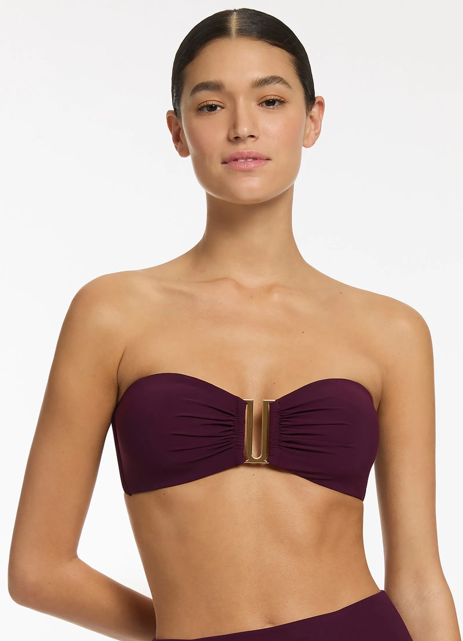 Jetset Bandeau Bikini Top - Port