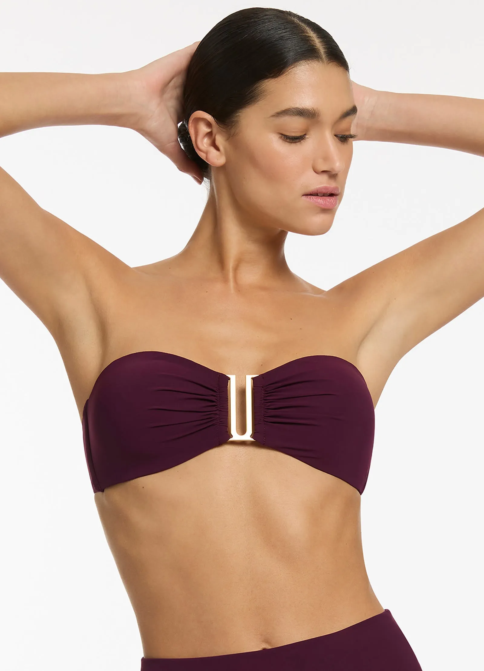 Jetset Bandeau Bikini Top - Port