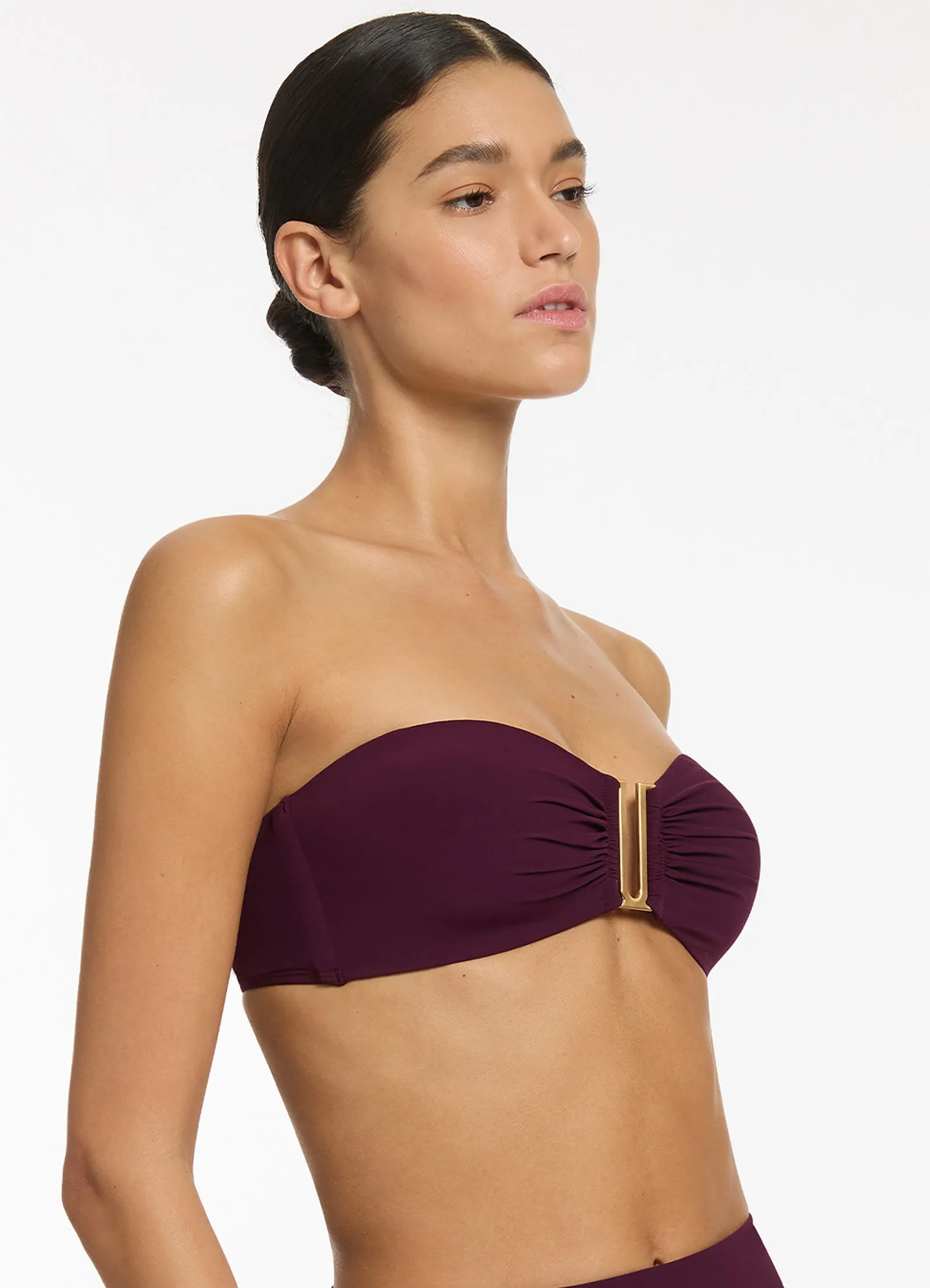 Jetset Bandeau Bikini Top - Port