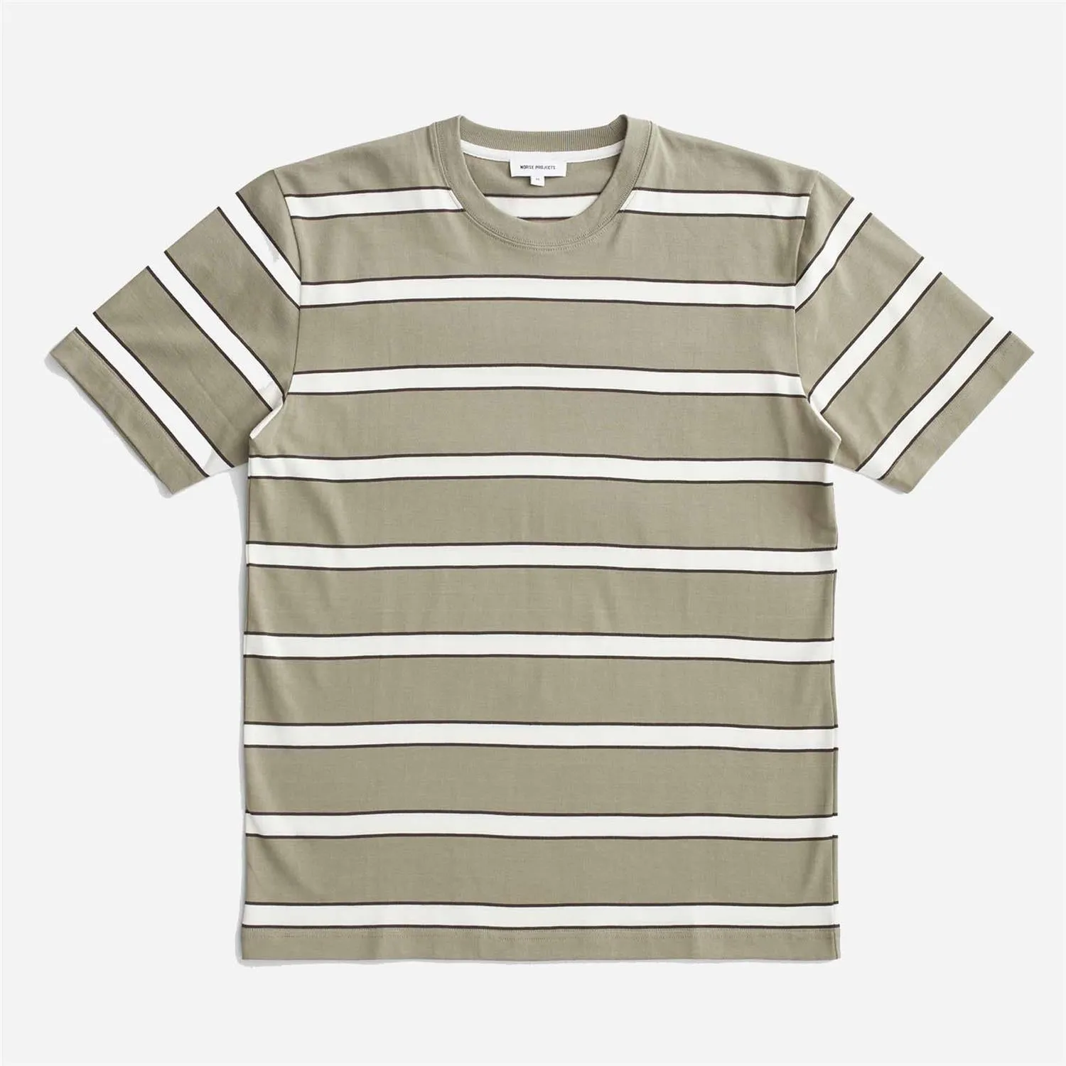 Johannes Organic Multicolour Stripe T-shirt - Clay