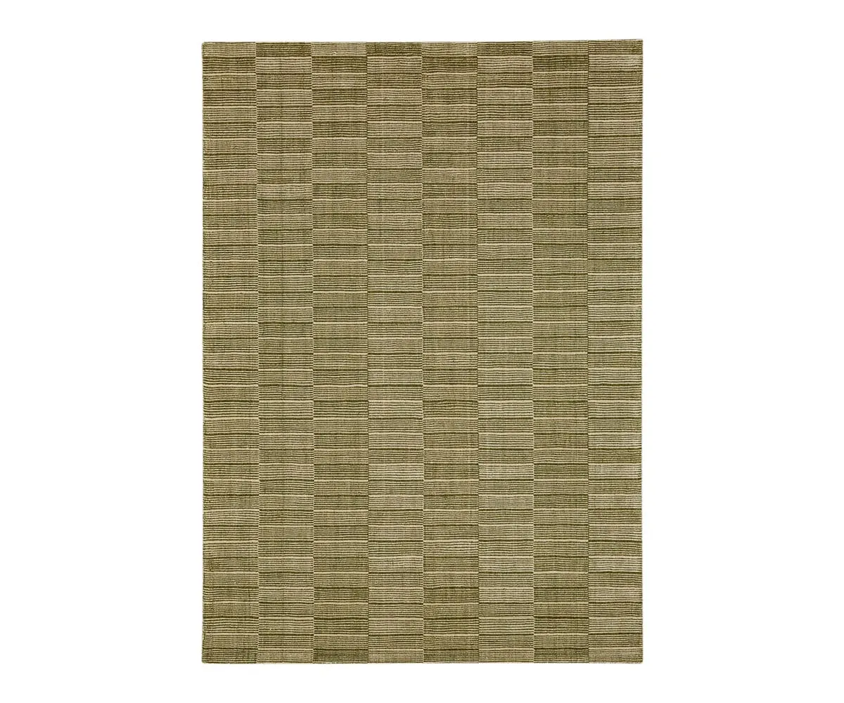 Karastan Broken Stripe Rug - Moss