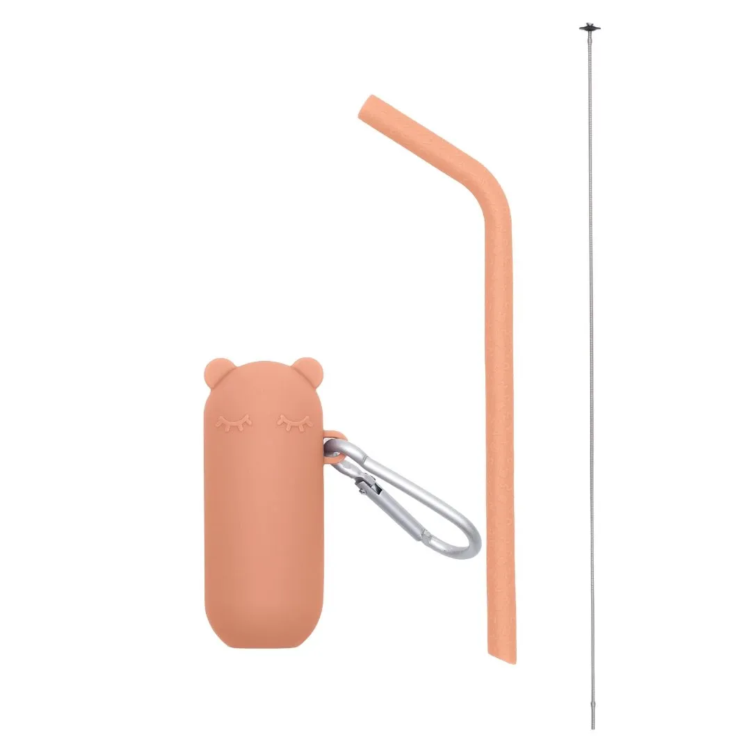 Keepie   Straw Set - Dark Peach