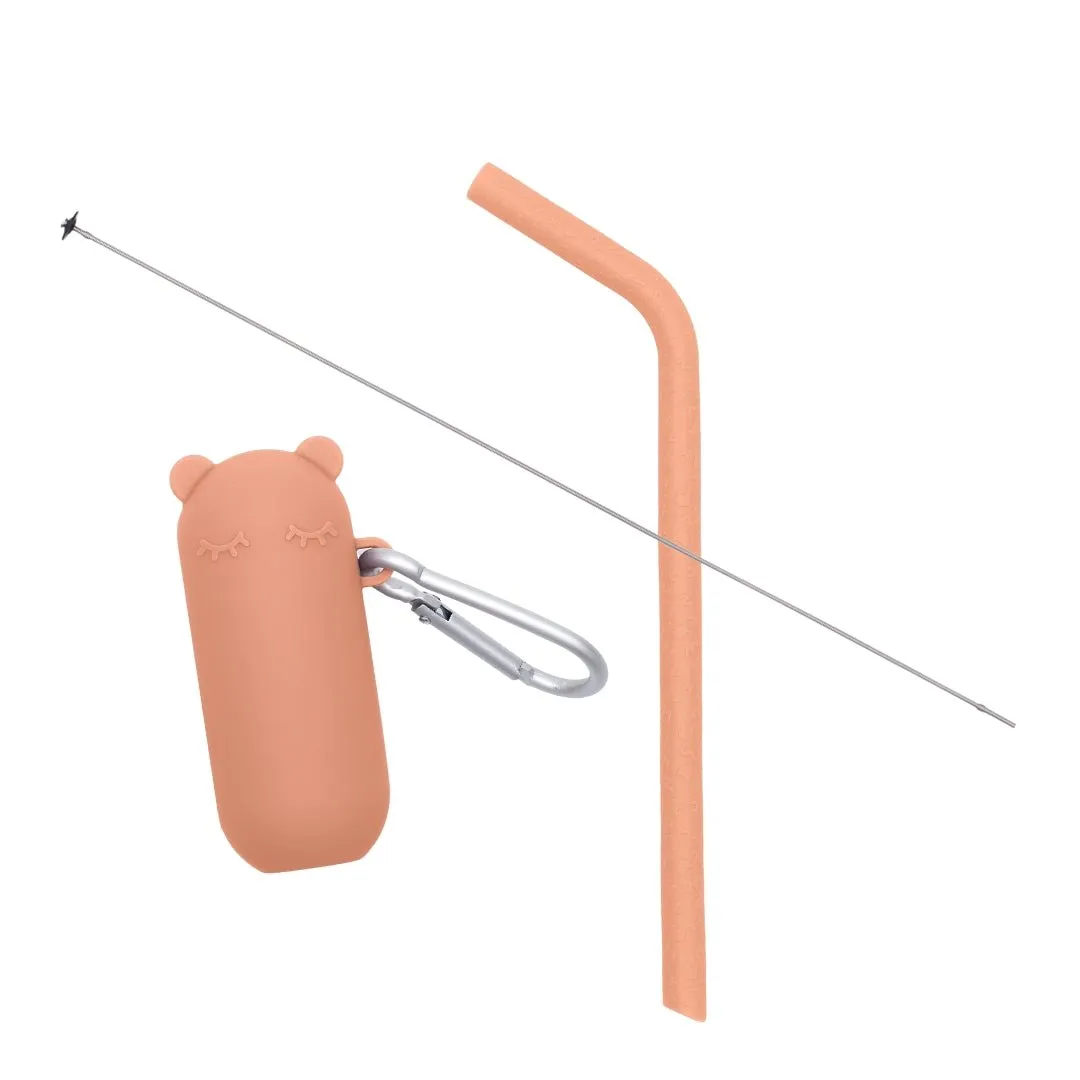 Keepie   Straw Set - Dark Peach