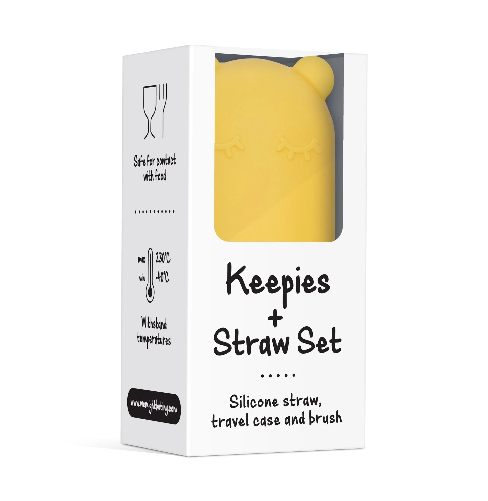 Keepie   Straw Set - Yellow