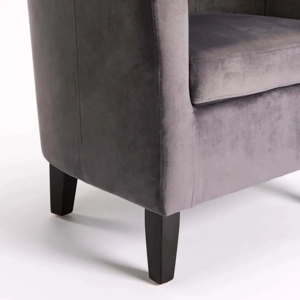 KELLY VELVET TUB ARMCHAIR