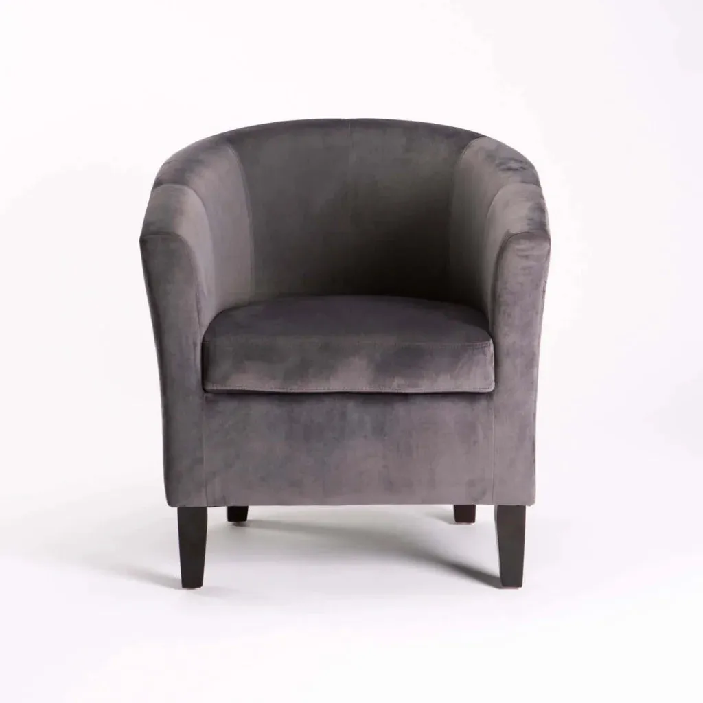 KELLY VELVET TUB ARMCHAIR