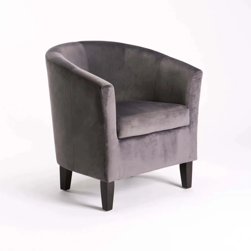 KELLY VELVET TUB ARMCHAIR