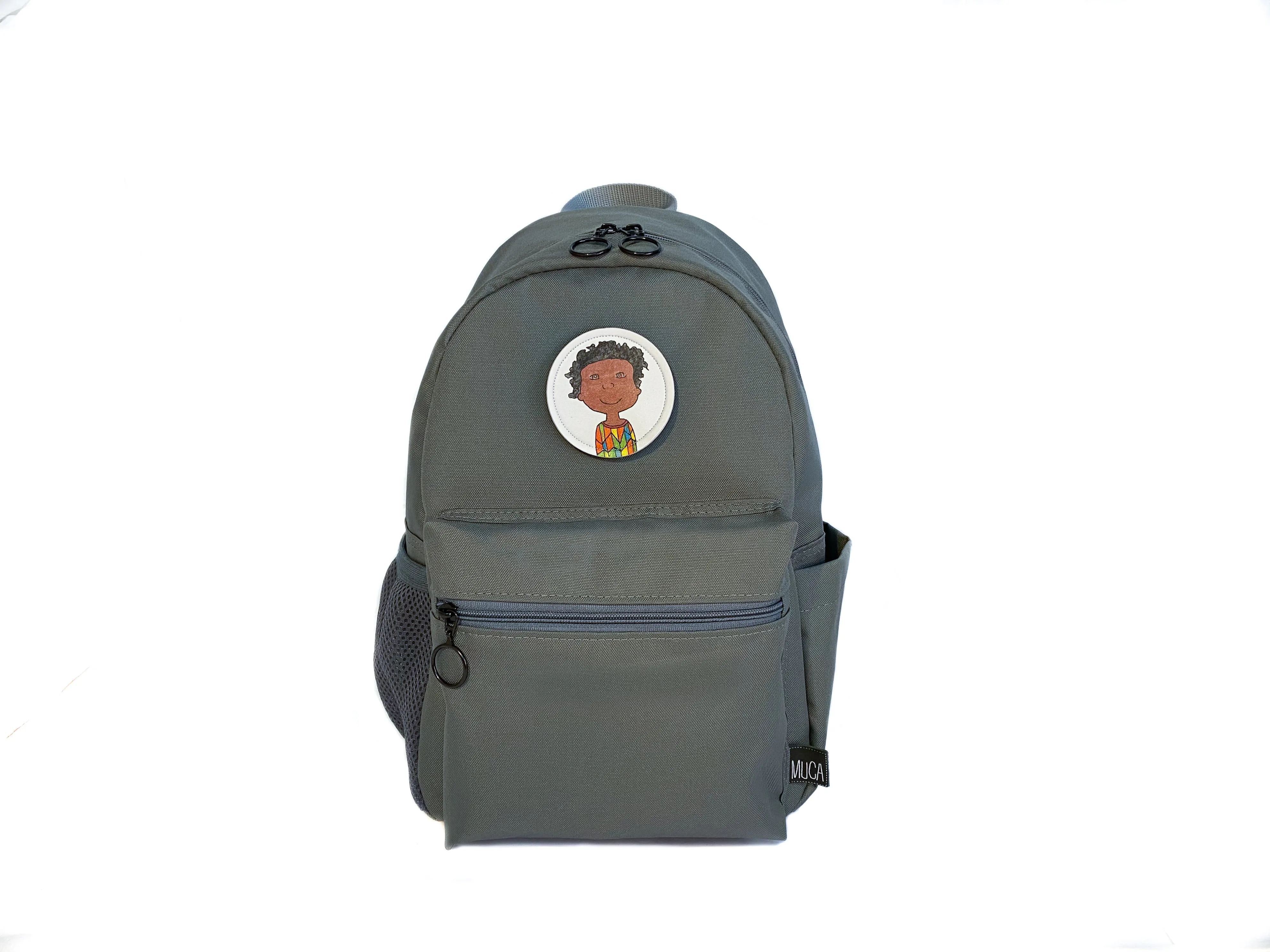 Kids School Backpack - Gogi Bloom Grey