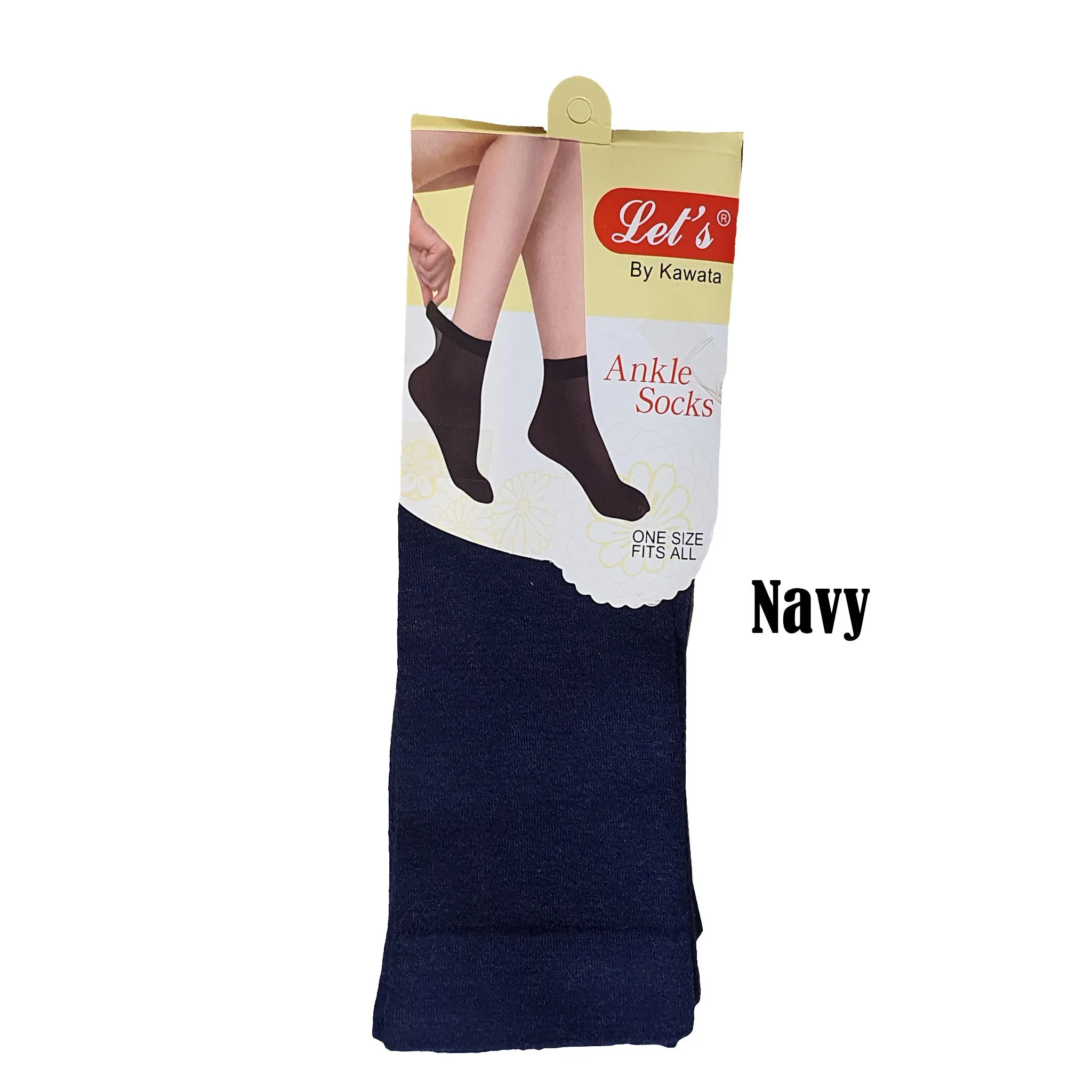 Let's Ankle Stocking Thick Nylon and Cotton Mix