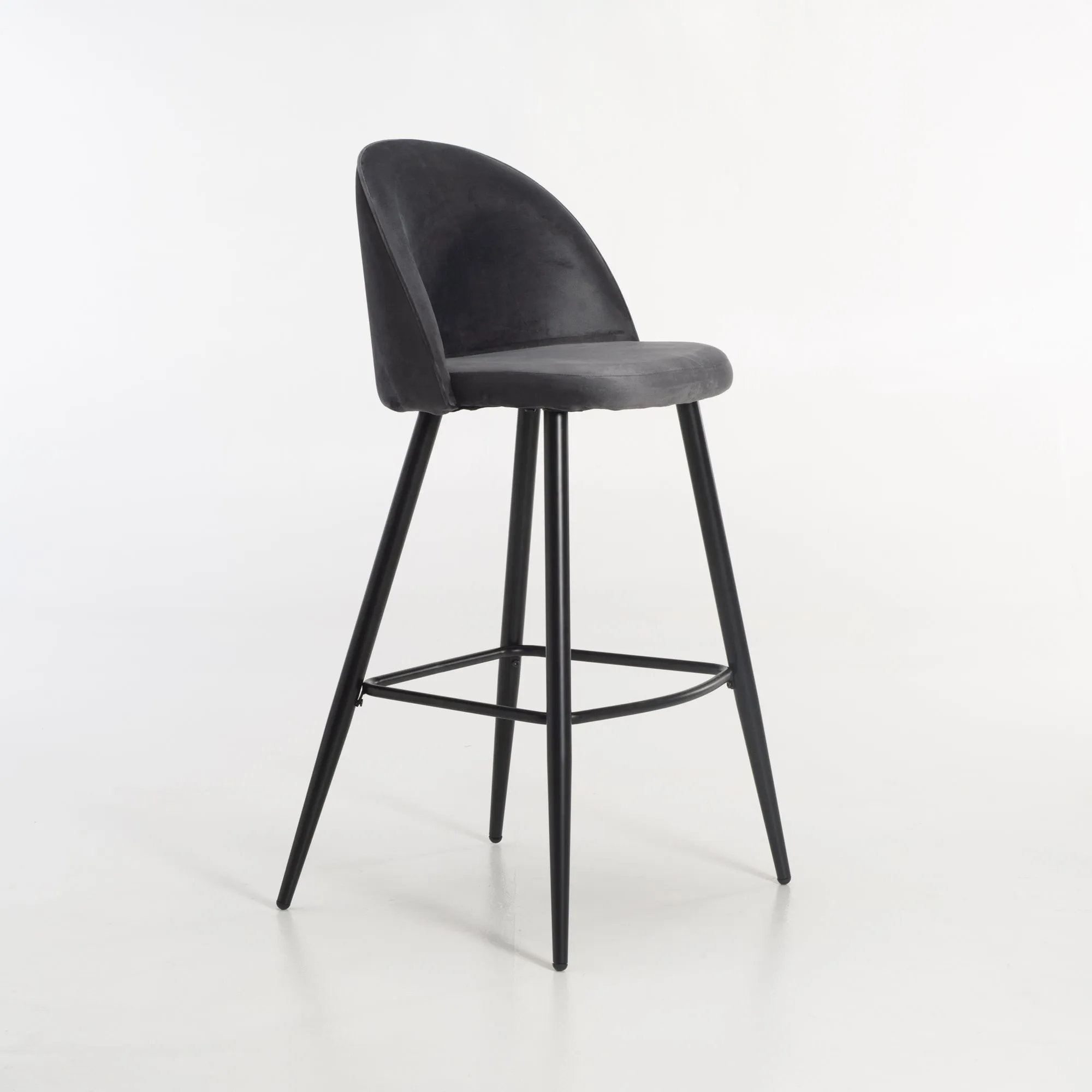 MADDIE VELVET KITCHEN STOOL