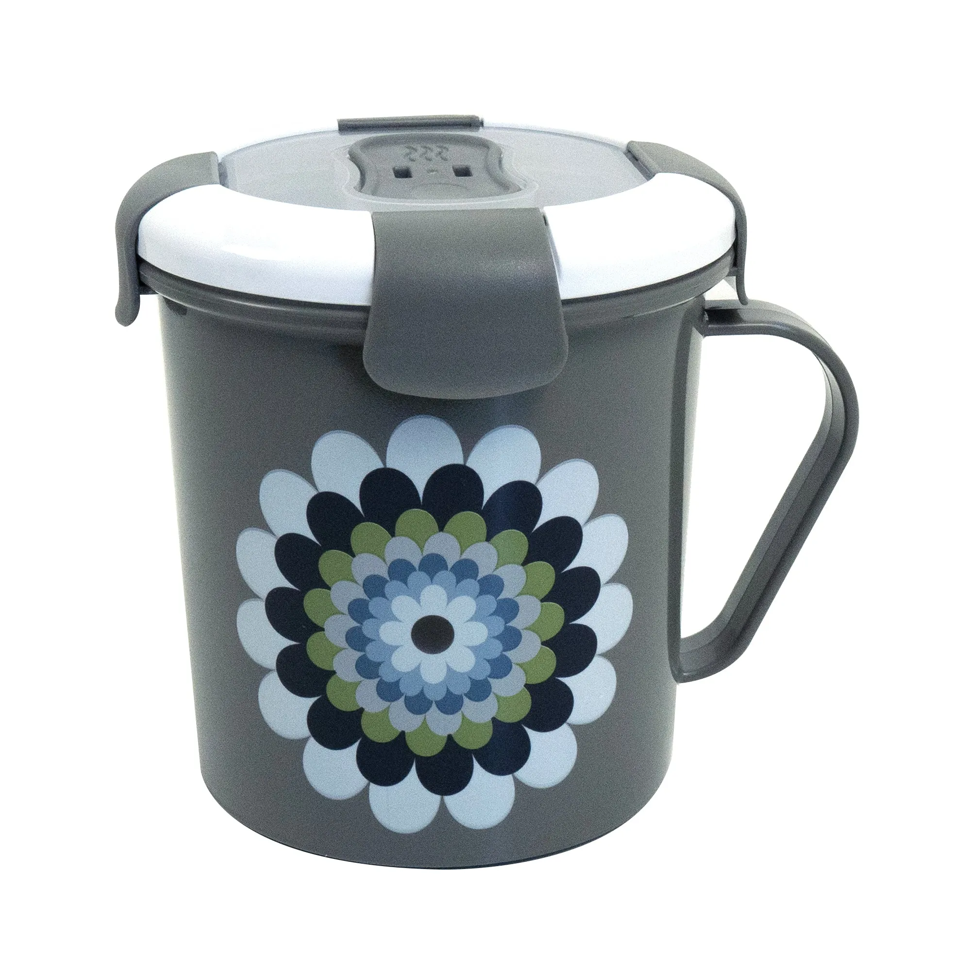 Mandala Mosaic Flower Soup Mug