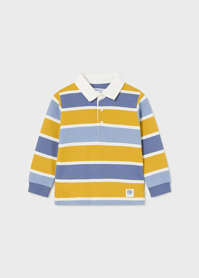 Mayoral 2185 023 - Pollen Long Sleeve Stripe Polo