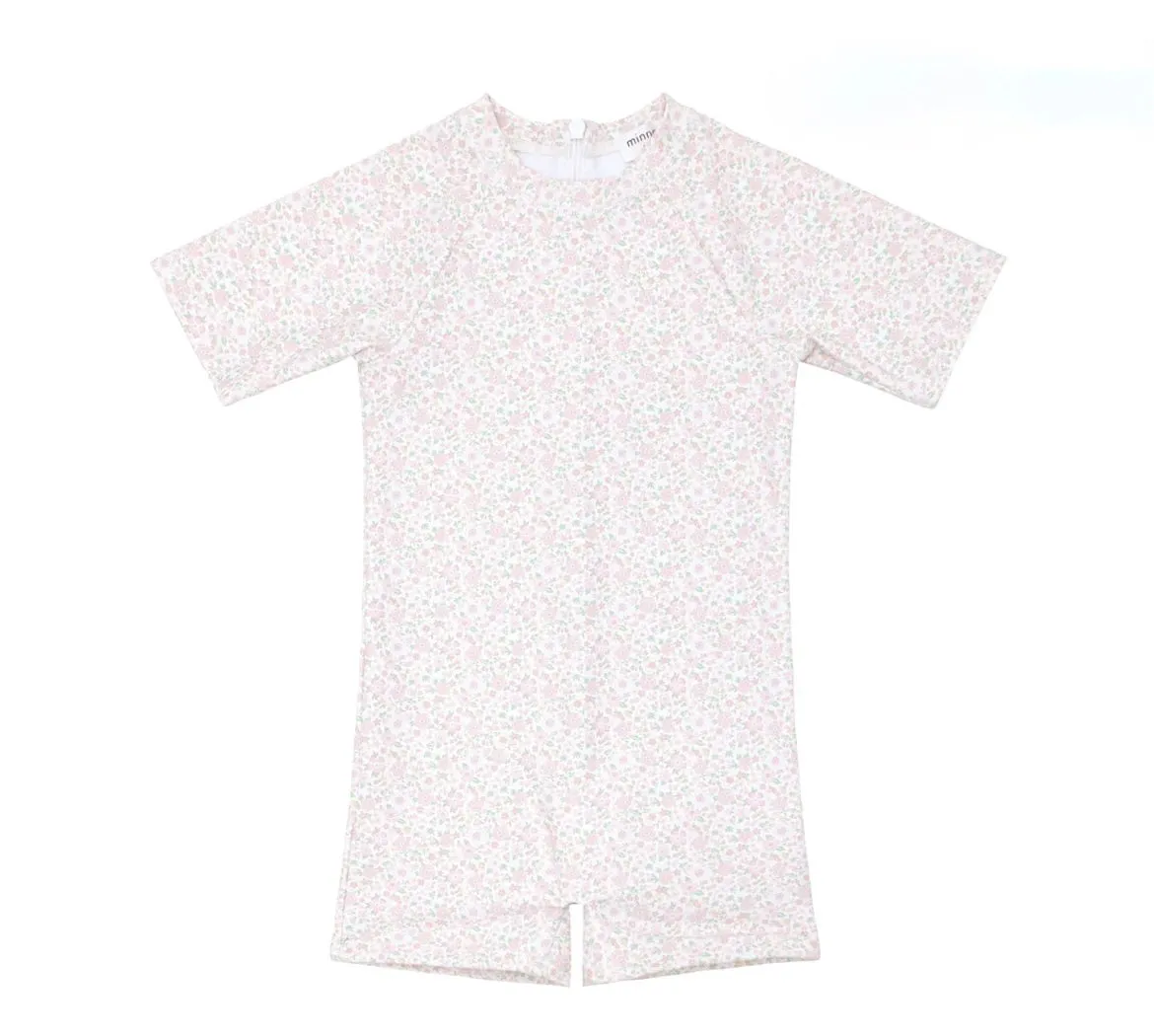 Minnow Antique Floral Short Sleeve Rashguard