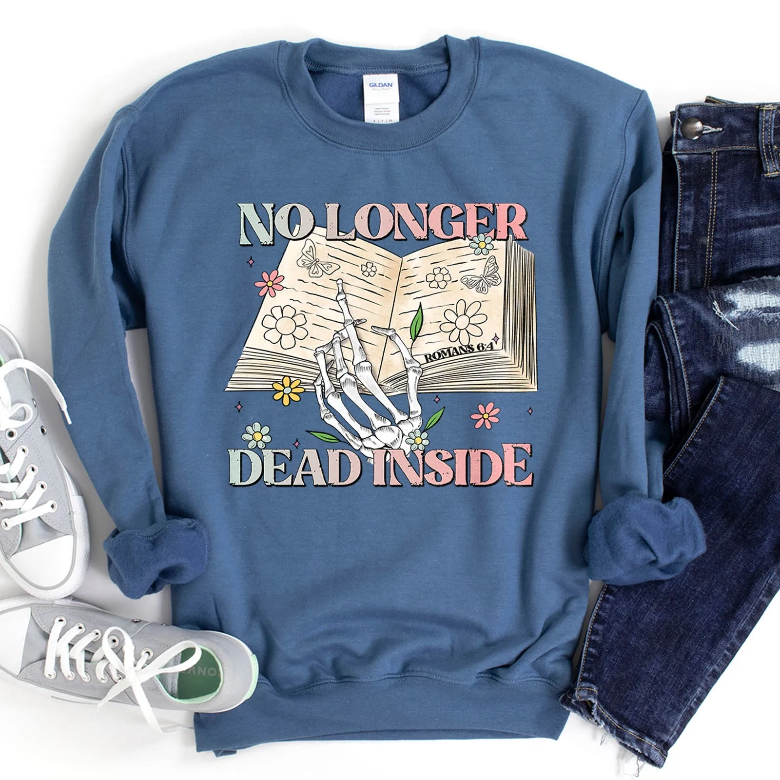 No Longer Dead Inside - Romans 6:4 Sweatshirt