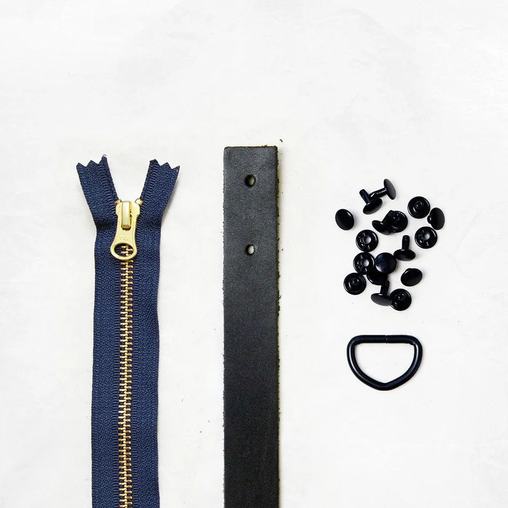 Oberlin Tote - Black Leather   Hardware Kit