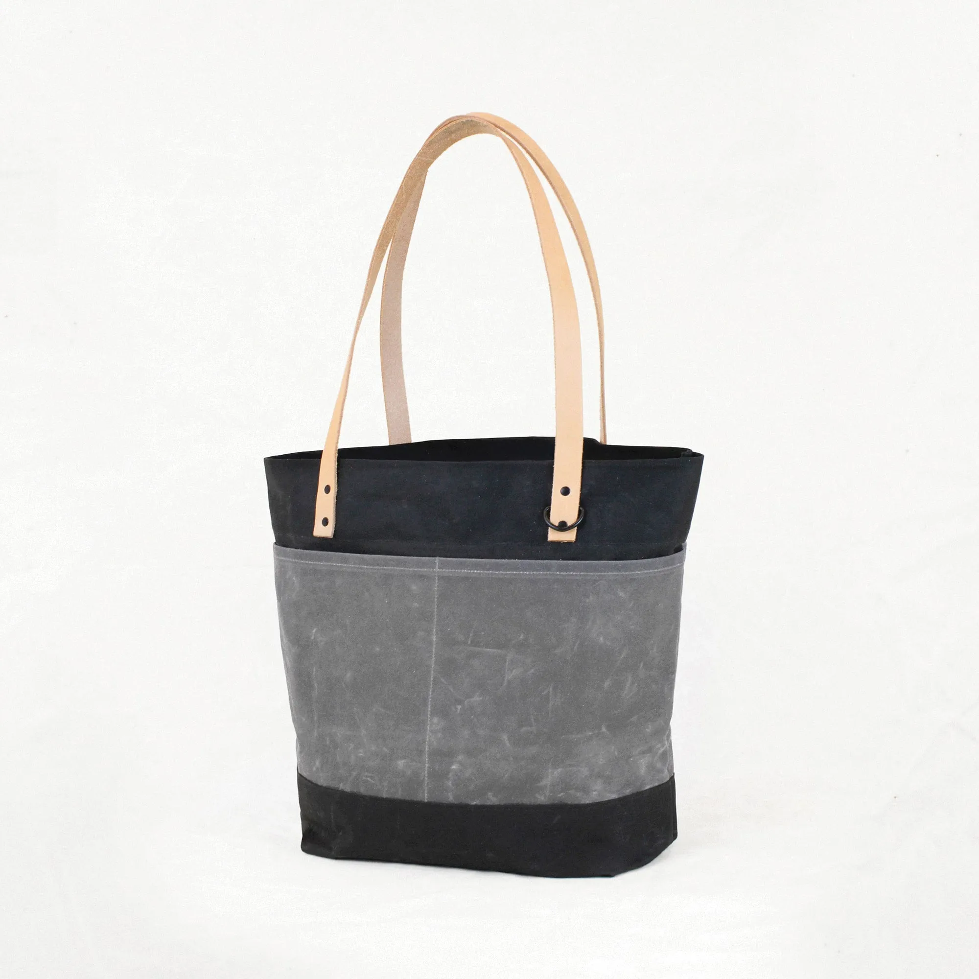 Oberlin Tote - Black Leather   Hardware Kit