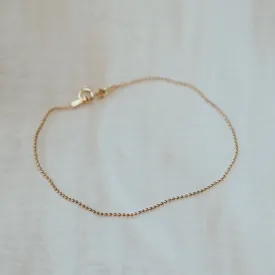 Petite Beaded Ball Chain Bracelet