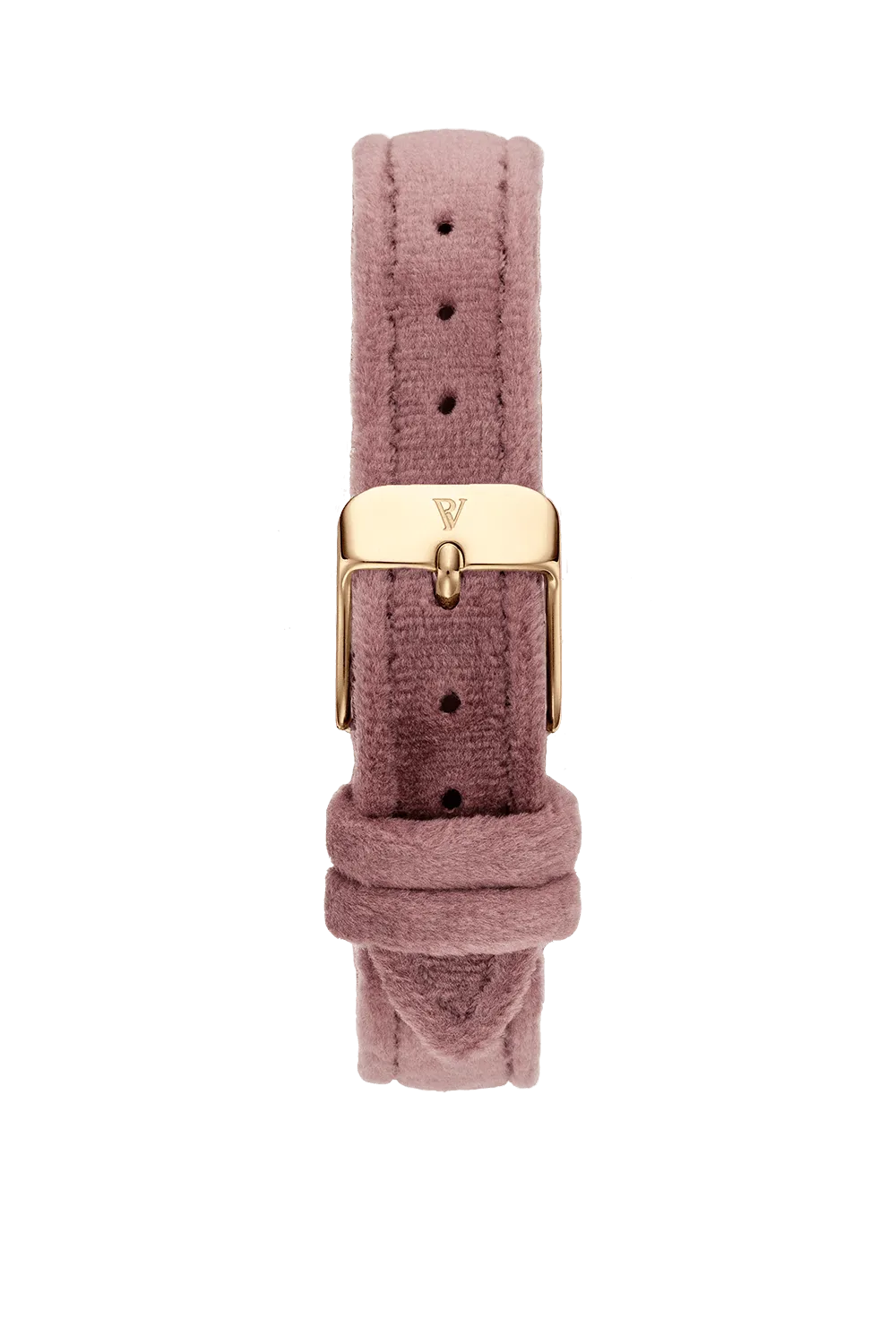 Pink Velvet Strap Gold