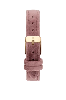 Pink Velvet Strap Gold