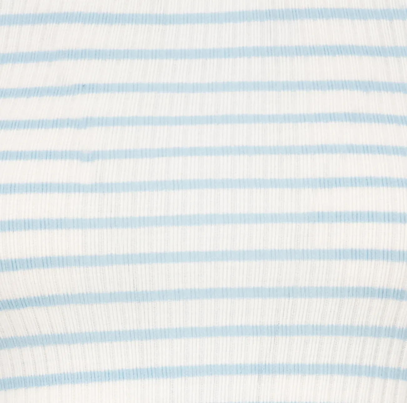 Polkadot BABY CROP TEE SS Blue Wide Harbor Rib Stripe