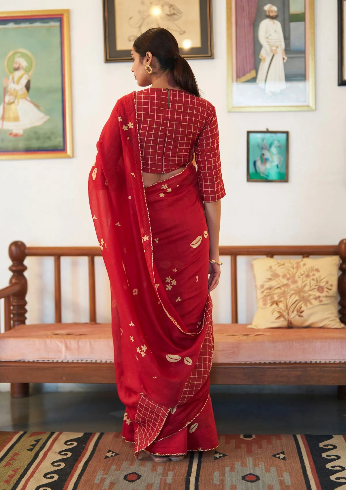 Poppy Floral Saree