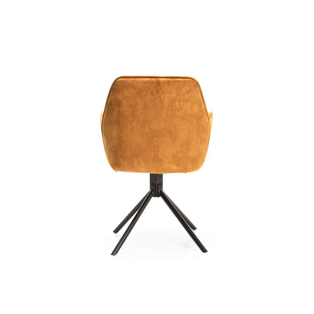 QUINN DELUXE VELVET DINING CHAIR