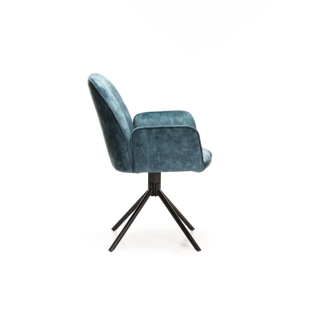 QUINN DELUXE VELVET DINING CHAIR