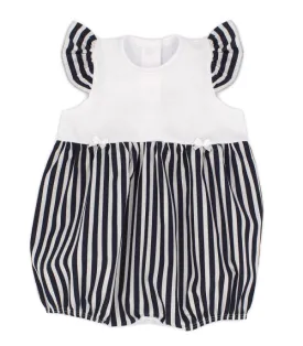 Rapife 5307 - Girls Navy Stripe Romper