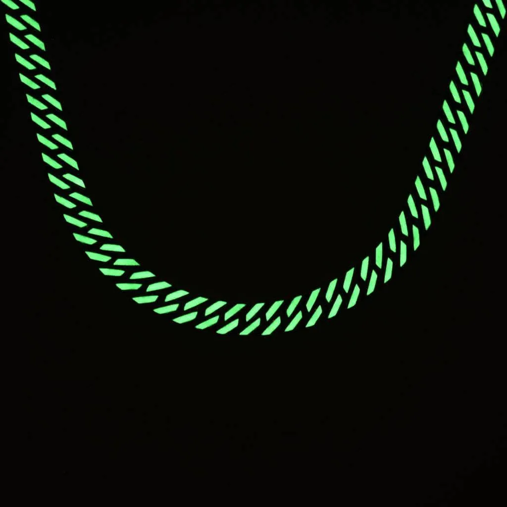 Reversible Diamond Cuban Link Chain - Glow Chain