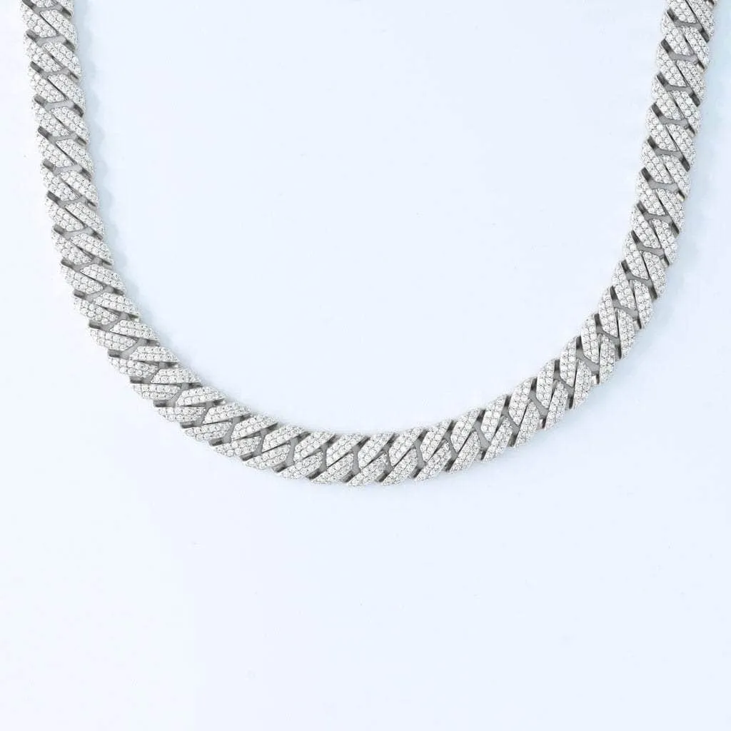 Reversible Diamond Cuban Link Chain - Glow Chain