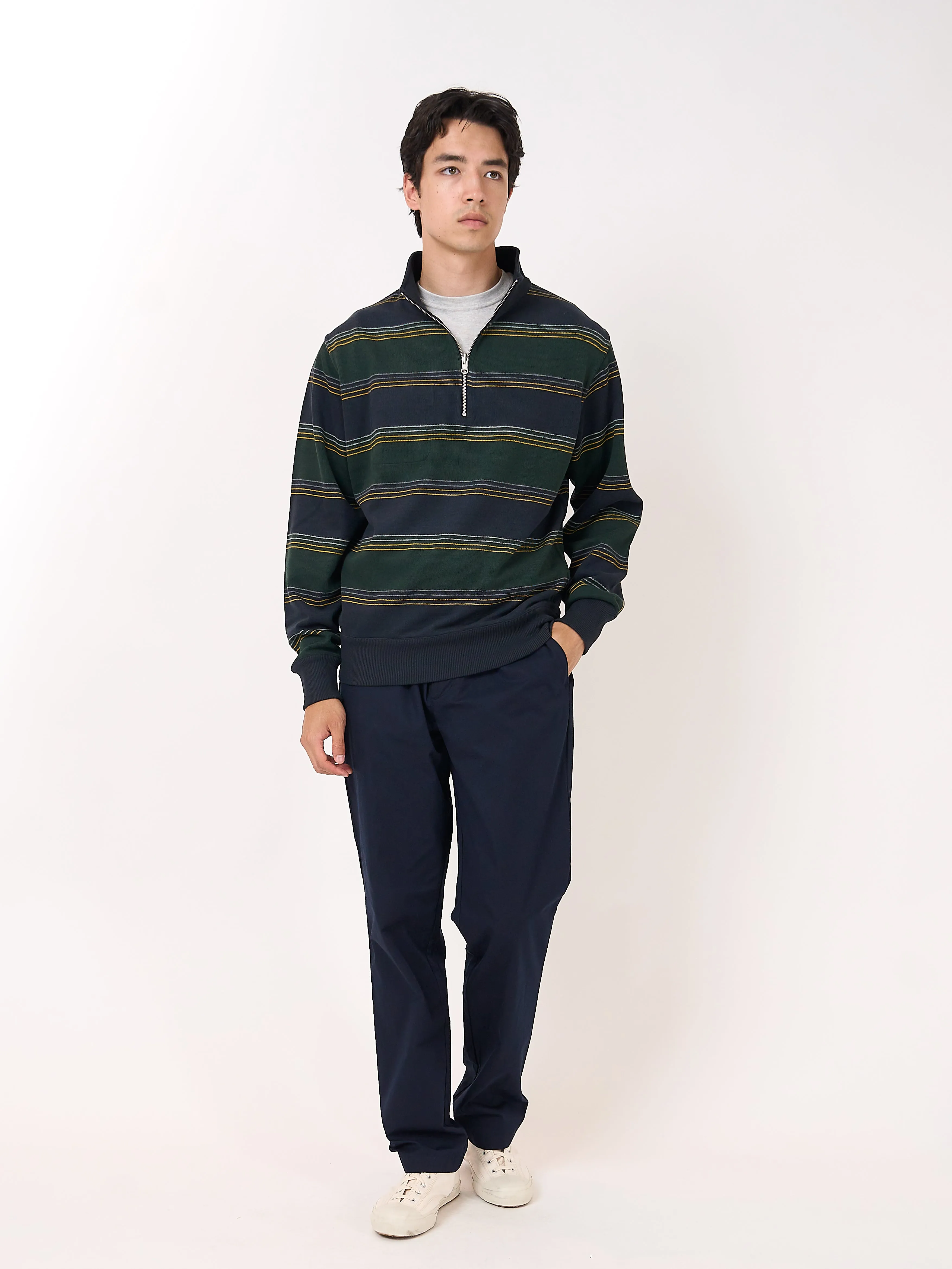 Reversible Half Zip Sweatshirt Hinkley Navy/Green