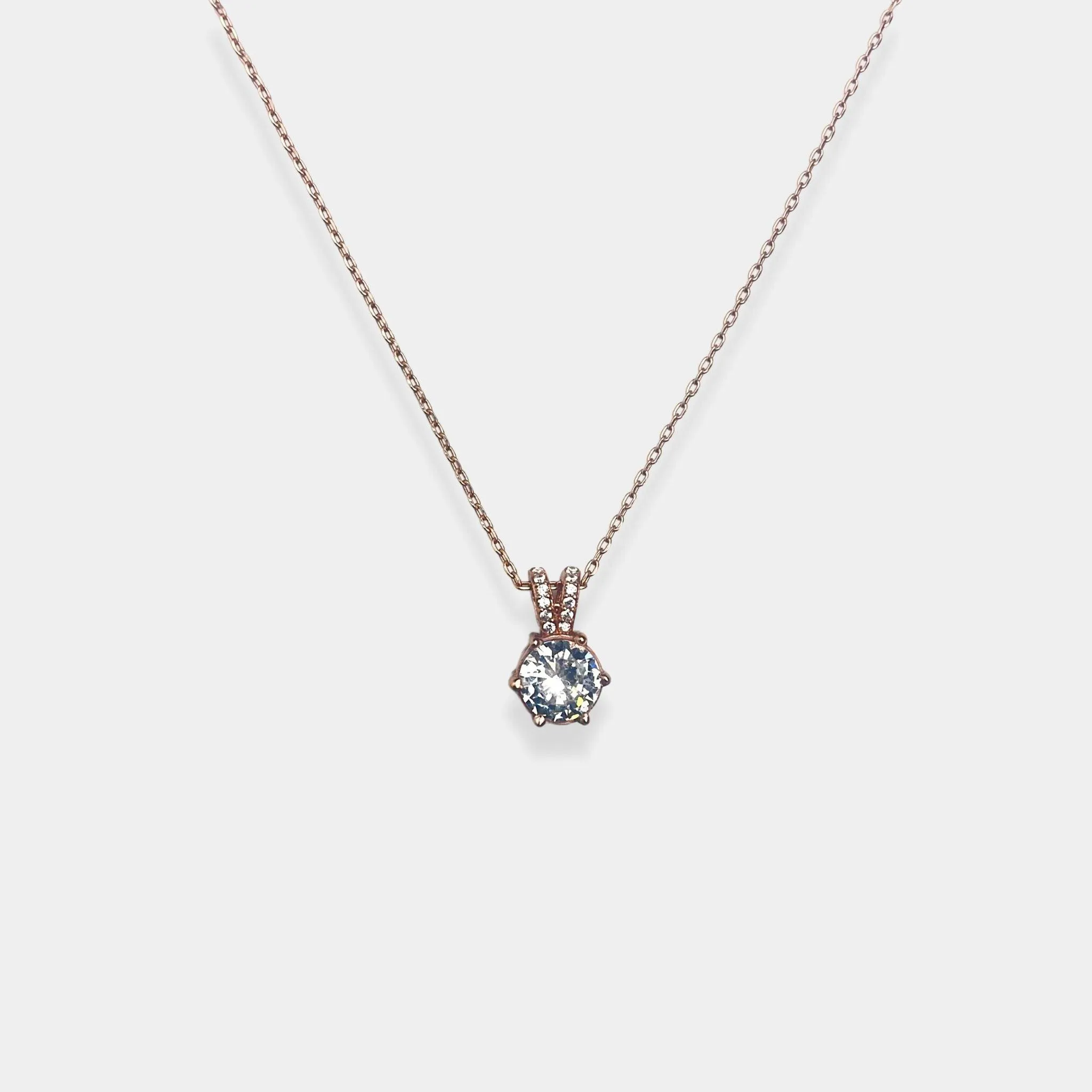 Rose gold Lustrous Elegance Pendant