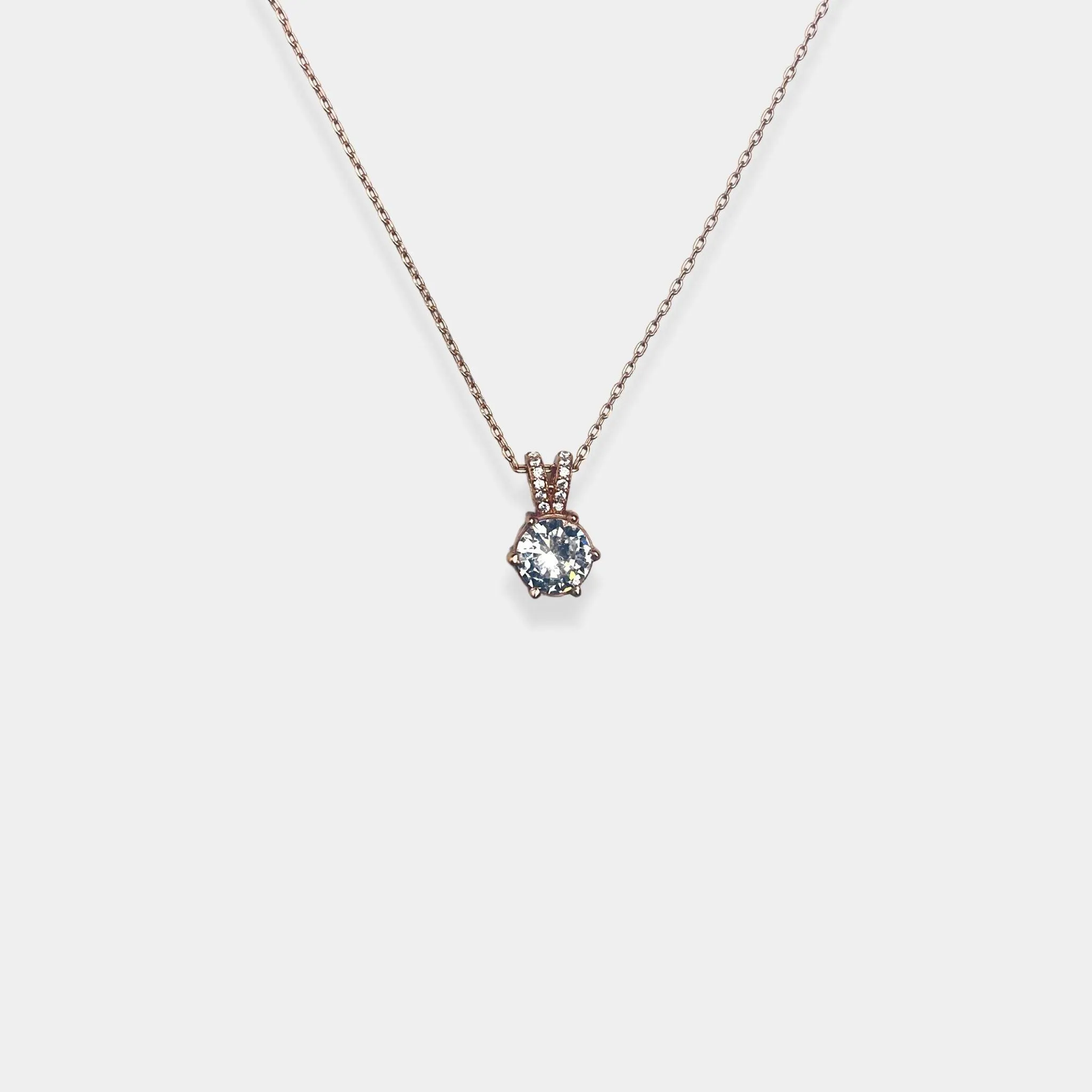 Rose gold Lustrous Elegance Pendant