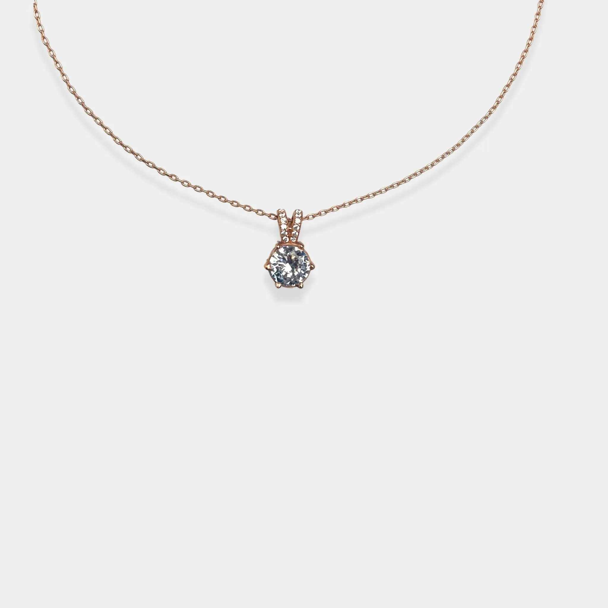 Rose gold Lustrous Elegance Pendant