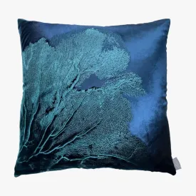 Sea Fan Azure Signature Velvet Pillows