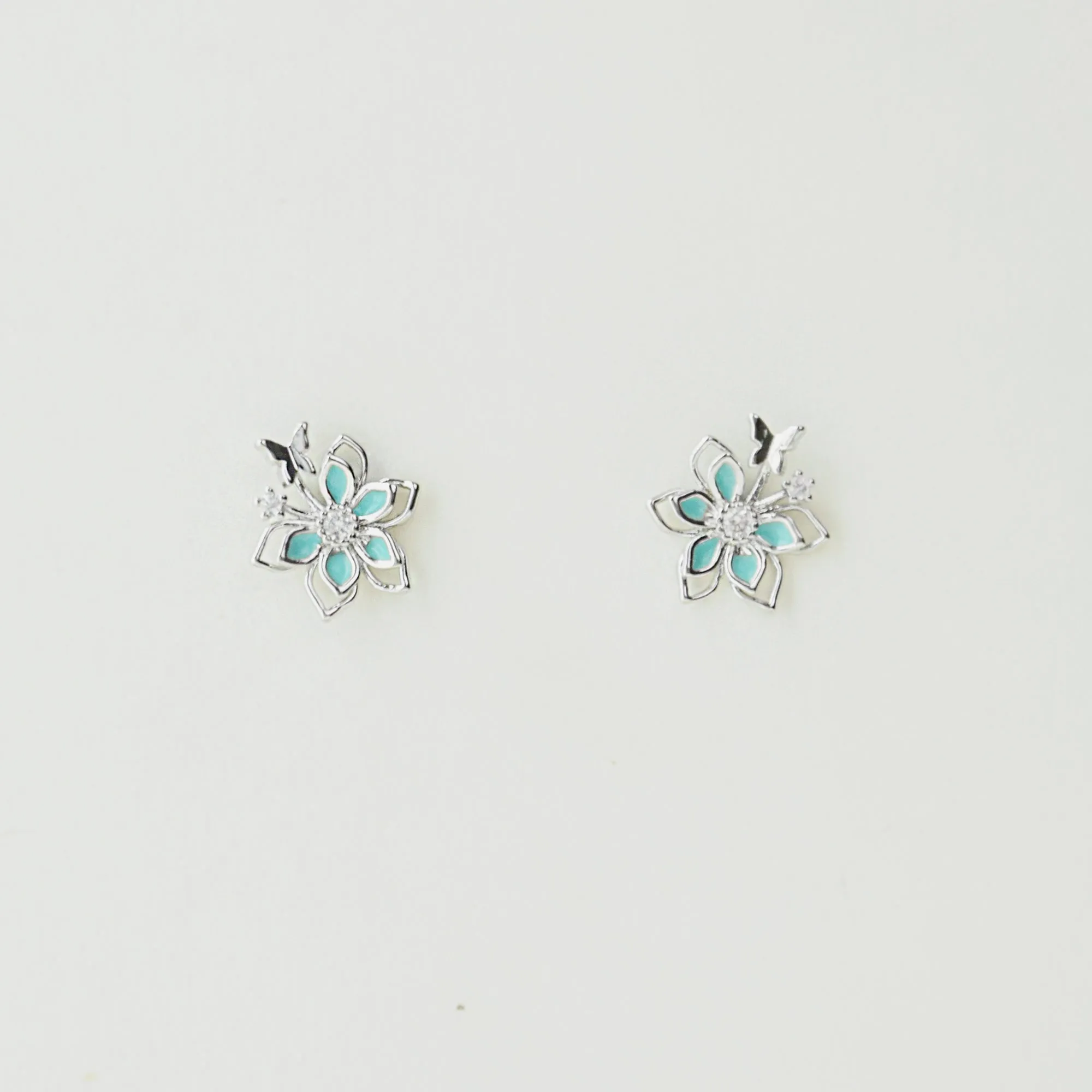 Silver Twilight Cosmos Earrings