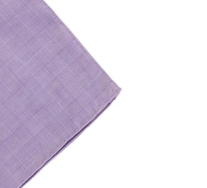 Simonnot Godard Lilac Prince de Galles Pocket Square