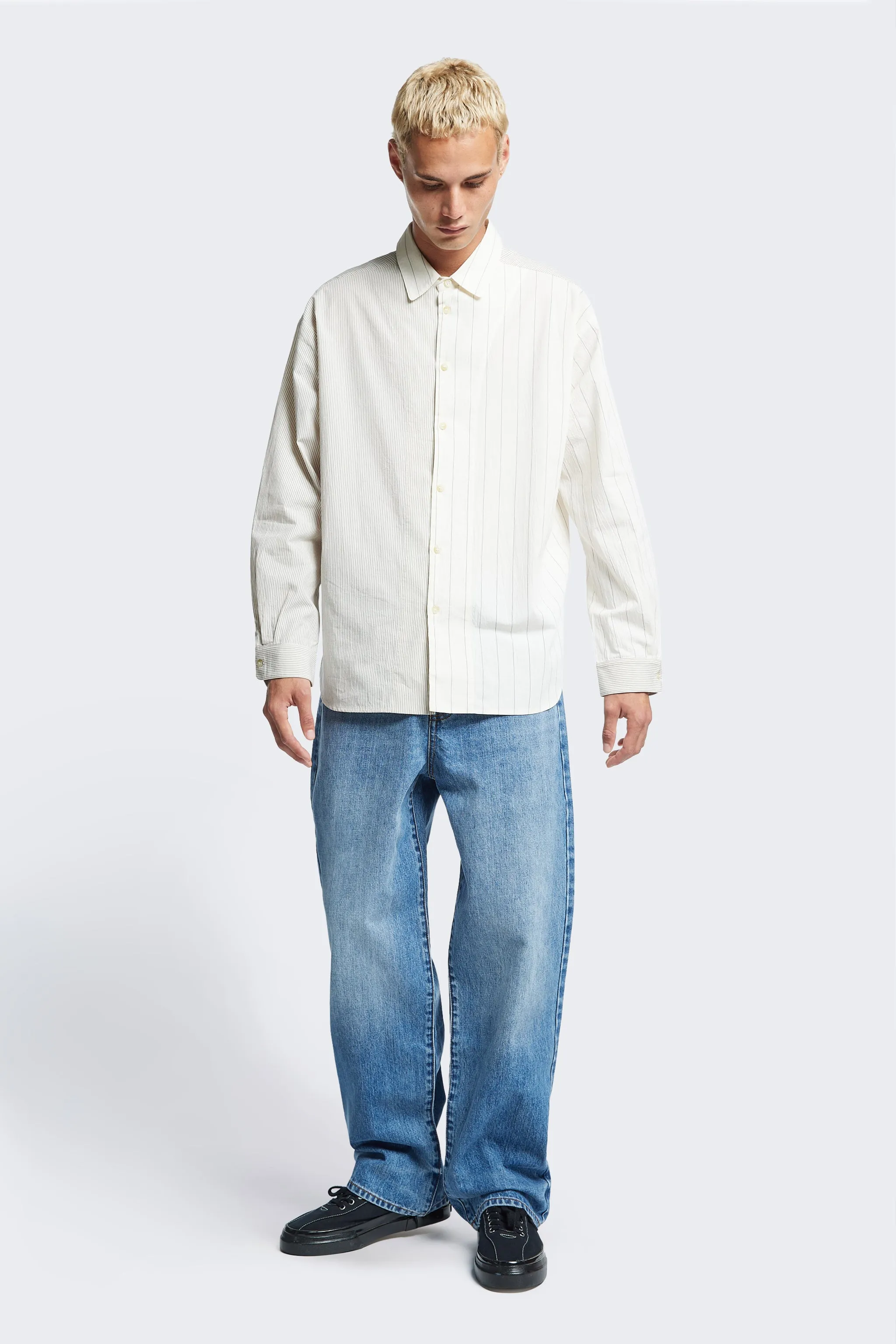 Spliced Stripe l/s Shirt Stripe