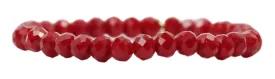 Stacker Stretch Bracelet - Crimson