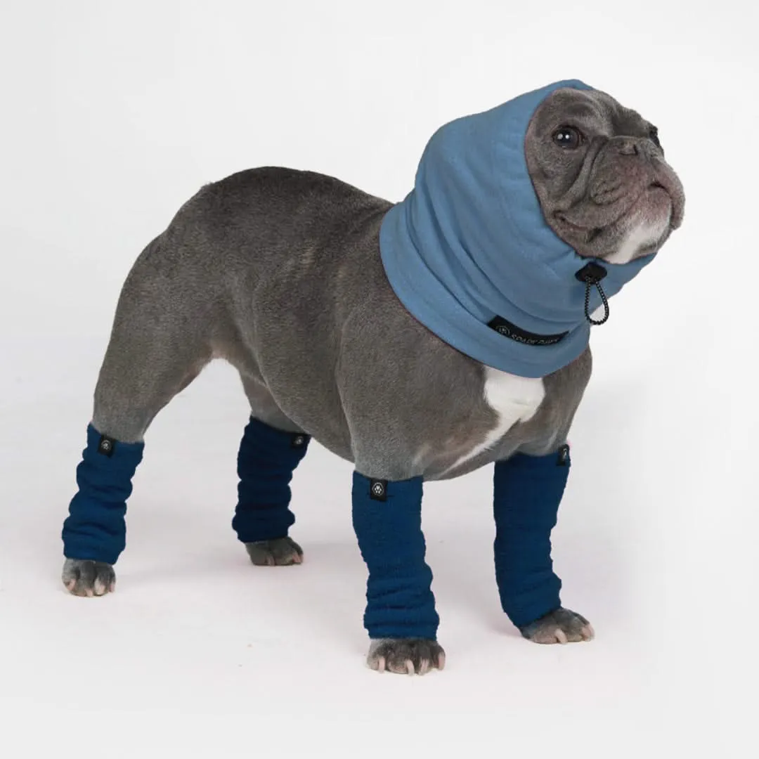 Stretchy Fleece Dog Leg Warmer Sleeves - Navy